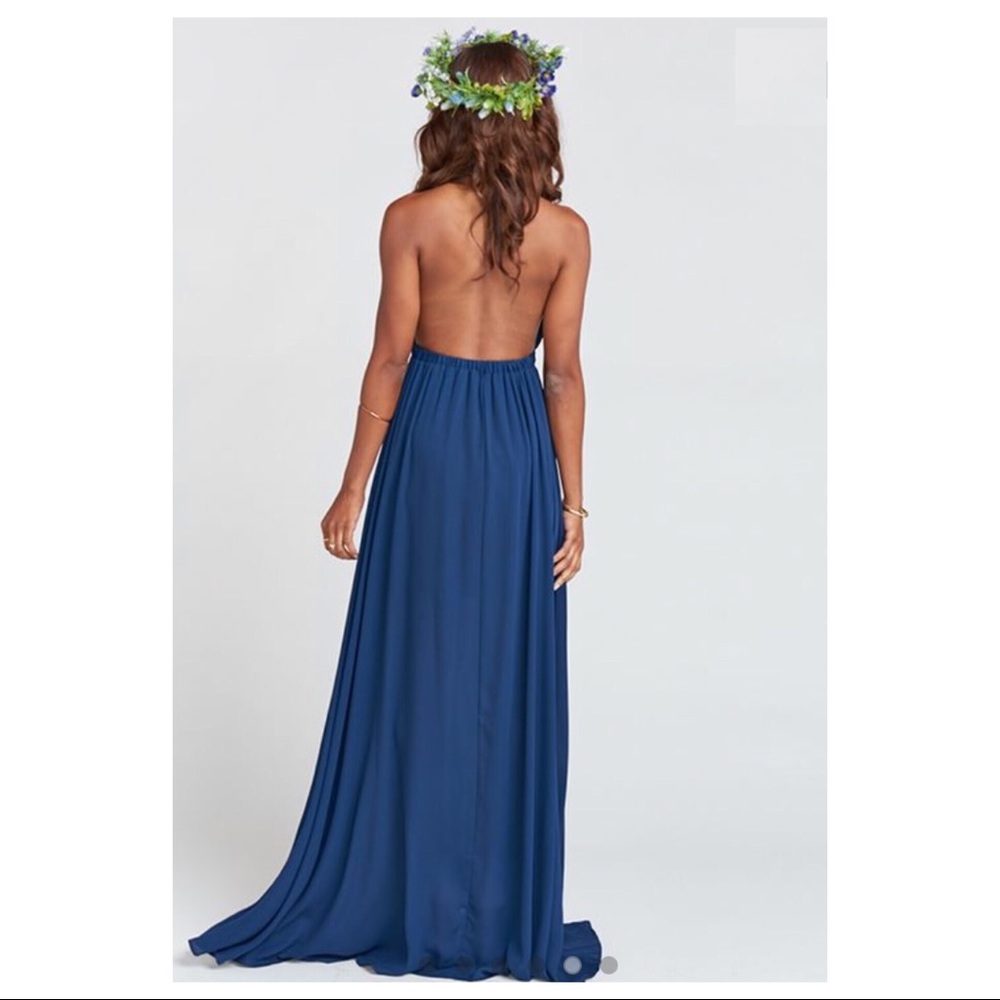 SHOW ME YOUR MUMU NAVY MAXI GOWN DRESS - Picture 5 of 7